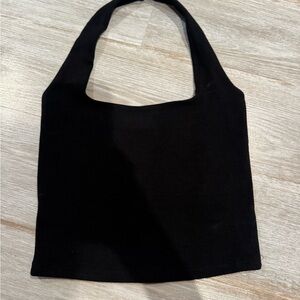 LOW BACK CROPPED HALTER TOP